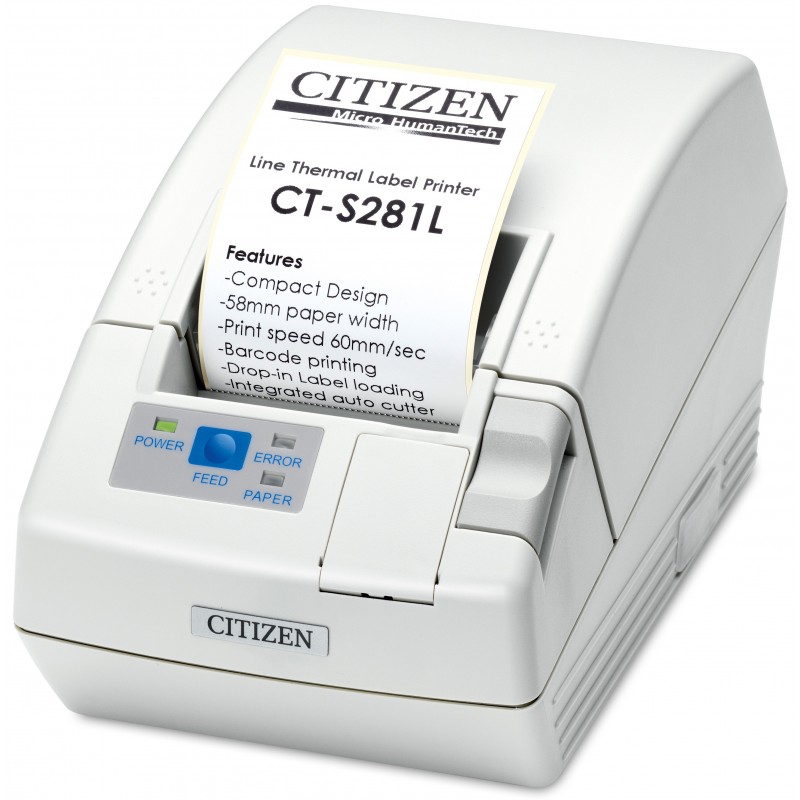 Drukarka termiczna Citizen CT-S281L (CTS281RSEWHPLM1)