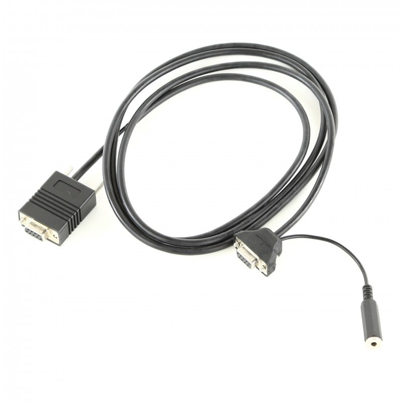 Kabel RS232, (9 pin) z dodatkowym gniazdem wyzwalającym do czytnika Zebra DS457