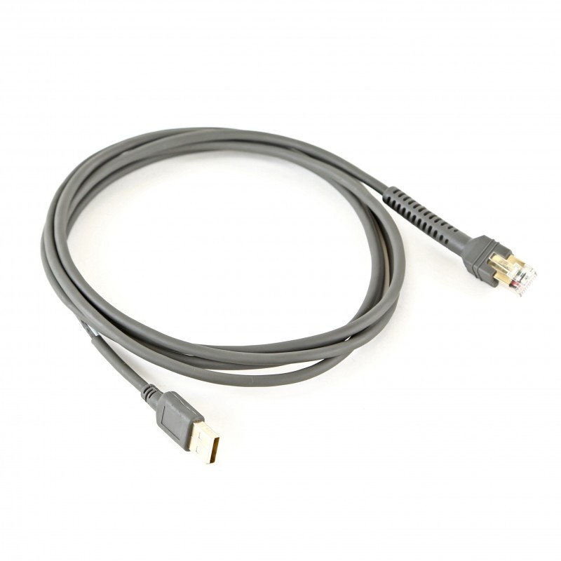 Kabel USB 2,1m, ekranowany do czytnika Zebra DS2208, Zebra DS2278, Zebra DS8178, Zebra DS8108, Zebra DS4608, Zebra DS9308