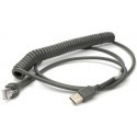 Kabel USB, sprężynowy do czytników Zebra